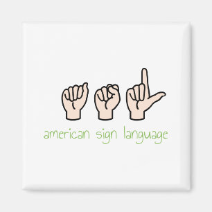 American Sign Language Magneet