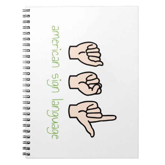 American Sign Language Notitieboek (Voorkant)