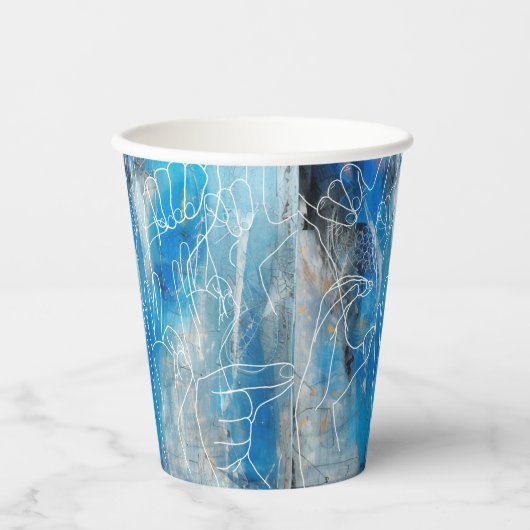 American Sign Language Papieren Bekers (Voorkant)