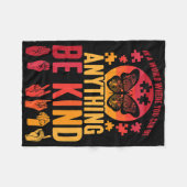 American Sign Language Puzzle Deaf Butterfly Fleece Deken (Voorkant (Horizontaal))