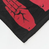 American Sign Language Puzzle Deaf Butterfly Fleece Deken (Hoek)