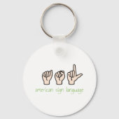 American Sign Language Sleutelhanger (Voorkant)