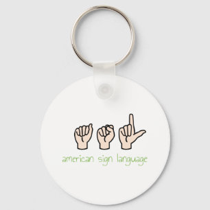 American Sign Language Sleutelhanger