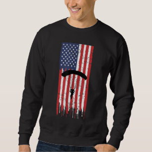 American Skydiver Parachutist Skydive Parachute De Trui