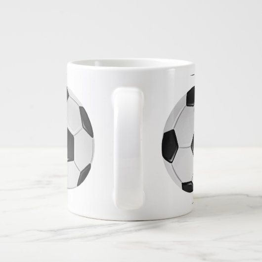 American Soccer or Association Football Ball Grote Koffiekop (Achterkant)