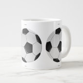 American Soccer or Association Football Ball Grote Koffiekop (Voorkant rechts)