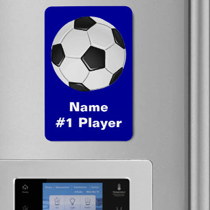 American Soccer or Association Football Ball Magneet