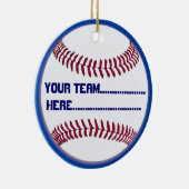 American Softball charm en Souvenir Keramisch Ornament (Rechts)
