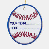 American Softball charm en Souvenir Keramisch Ornament (Links)