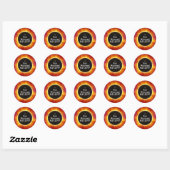 American Solar Eclipse heeft op 21 augustus jl. Ronde Sticker (Vel)