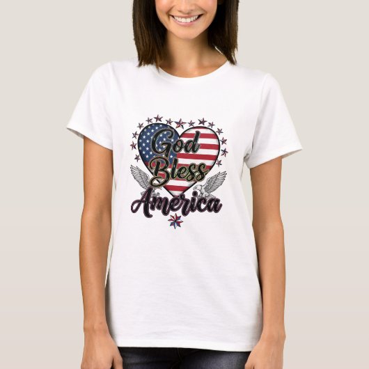 American Soul: Classic Vibes van 4 juli T-shirt (Voorkant)
