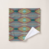 American Southwest Patterned Art And Earthy Colors Bad Handdoek (Wasdoekje)