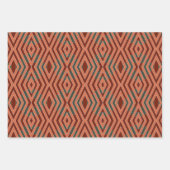 American Southwestern Tribal Pattern Art And Color Inpakpapier Vel (Voorkant 3)