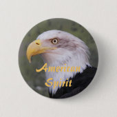 American Spirit Bald Eagle Head Ronde Button 5,7 Cm (Voorkant)