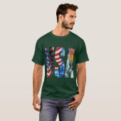 American Spirit Bold Typography T-shirt (Voorkant volledig)