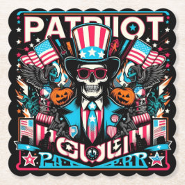 American Spirit Festival in de stijl van de Pop Kartonnen Onderzetters