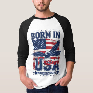 American Spirit: Geboren in de Verenigde Staten Ea T-shirt