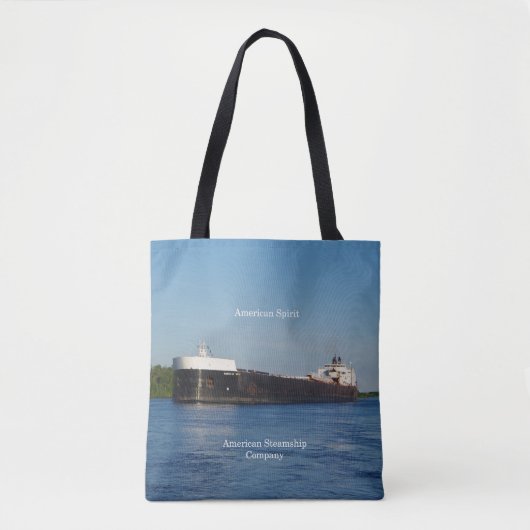 American Spirit over de hele canvas tas (Voorkant)