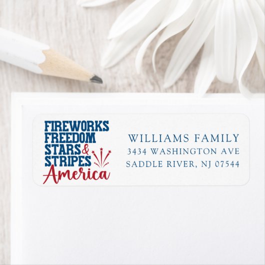 American Spirit Patriotic retouradres label (Insitu)