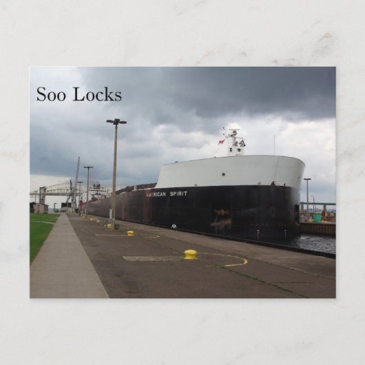 American Spirit Soo Locks postkaart (Voorkant)