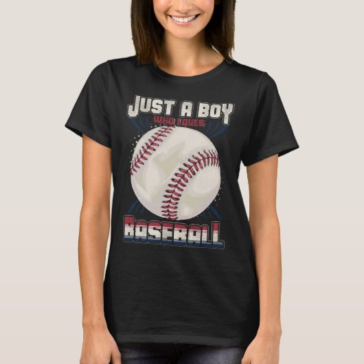 American Sport Fan Baseball  Boys Batter Baseball T-shirt (Voorkant)