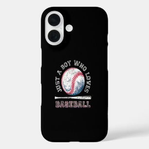 American Sport Fan Honkbal Lover Boys Batter iPhone 16 Hoesje