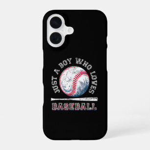 American Sport Fan Honkbal Lover Boys Batter iPhone 16 Hoesje