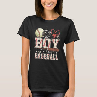 American Sport Men Just A Boy Who Loves Baseball G T-shirt