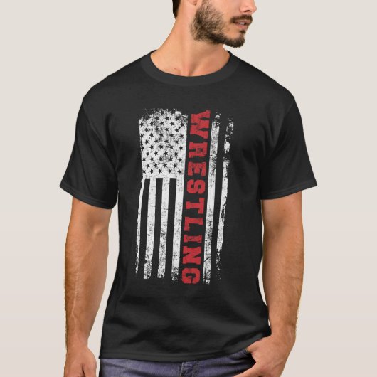 American Sport Wrestling Verenigde Staten T-shirt (Voorkant)