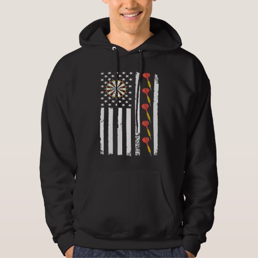 American Sports Darts Flag Athletic Throwing Game  Hoodie (Voorkant)