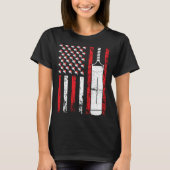 American Sports Flag Christmas Cricket Athletic T-shirt (Voorkant)