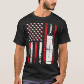 American Sports Flag Christmas Cricket Athletic T-shirt (Voorkant)