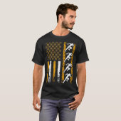 American Sports Flag Construction Track And Field T-shirt (Voorkant volledig)