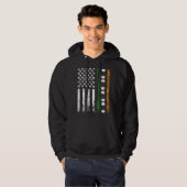 American Sports Flag St Patrick s Day Table Tennis Hoodie (Voorkant volledig)