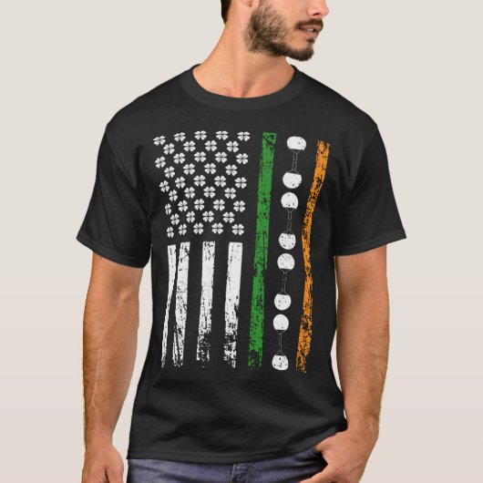 American Sports Flag St Patrick s Day Table Tennis T-shirt (Voorkant)