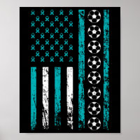 American Sports Flag Voetbal Stress Awareness Mon