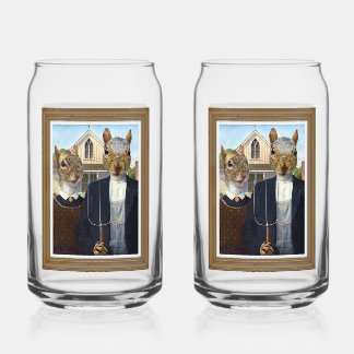 American Squirrel Gothic - grappig Blikvorm Glas
