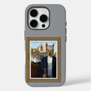 American Squirrel Gothic - grappig iPhone 16 Pro Hoesje