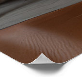 American Staffordshire bij de open haard Kerstmis Poster (Hoek)