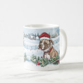 American Staffordshire Christmas Koffiemok (Voorkant rechts)