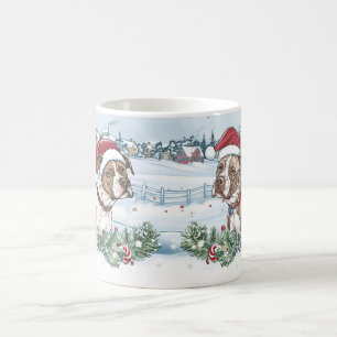 American Staffordshire Christmas Koffiemok