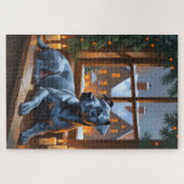 American Staffordshire Christmas Lights Holiday Legpuzzel (Horizontaal)