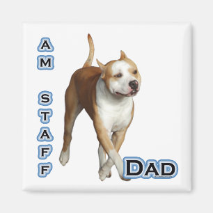 American Staffordshire Dad 4 - Magneet