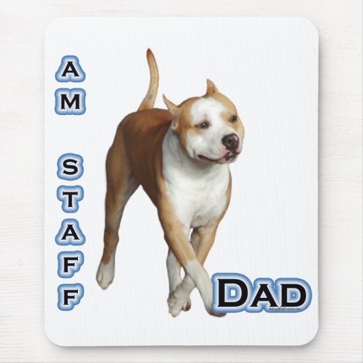 American Staffordshire Dad 4 Muismat (Voorkant)