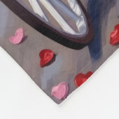 American Staffordshire Dog Valentine's Day Fleece Deken (Hoek)