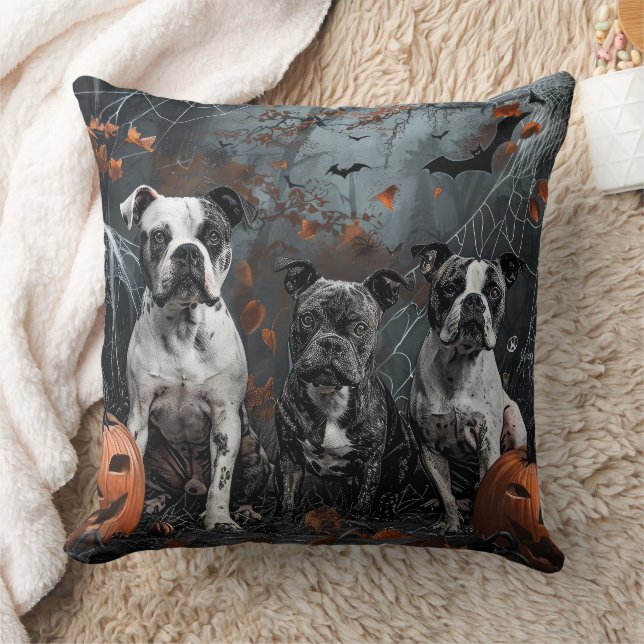 American Staffordshire Halloween Night Doggy Kussen (Deken)