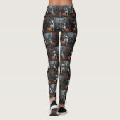 American Staffordshire Halloween Night Doggy Leggings (Achterkant)