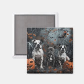 American Staffordshire Halloween Night Doggy Magneet (Voorkant / Achterkant)