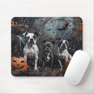 American Staffordshire Halloween Night Doggy Muismat