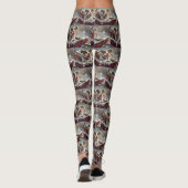 American Staffordshire Hond Kerstfeest Leggings (Achterkant)